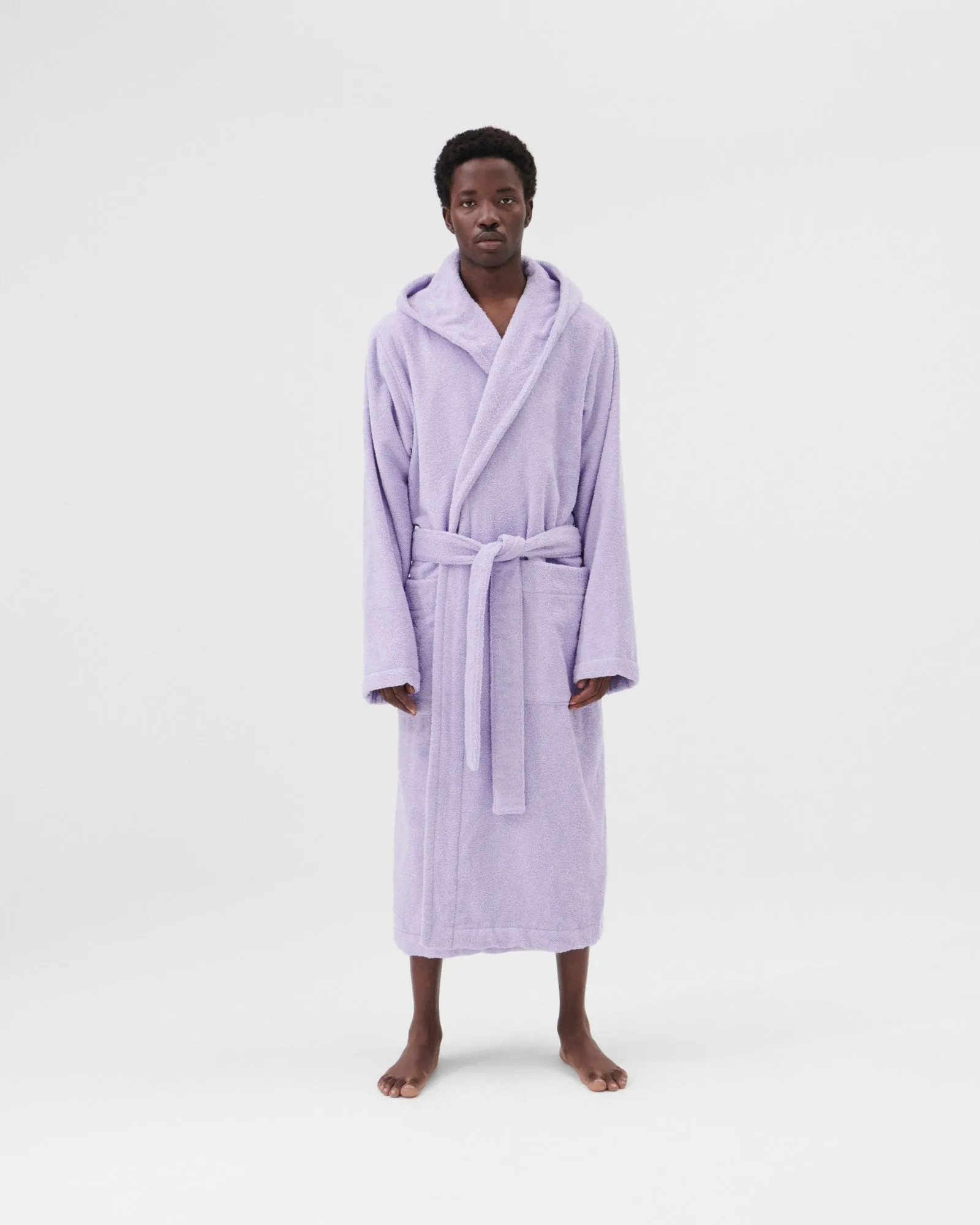 Lavender Hooded Bathrobe