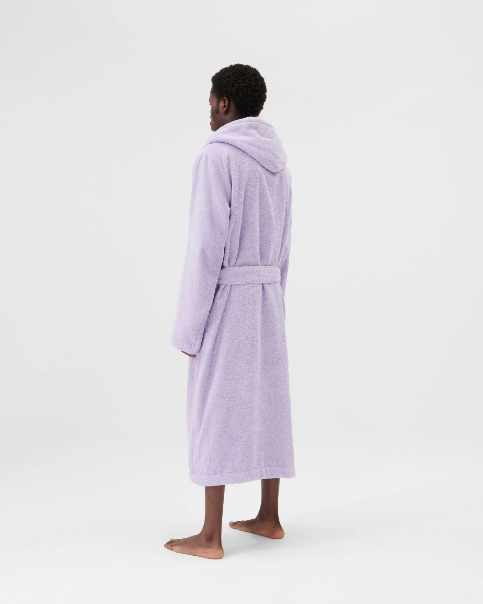 Lavender Hooded Bathrobe