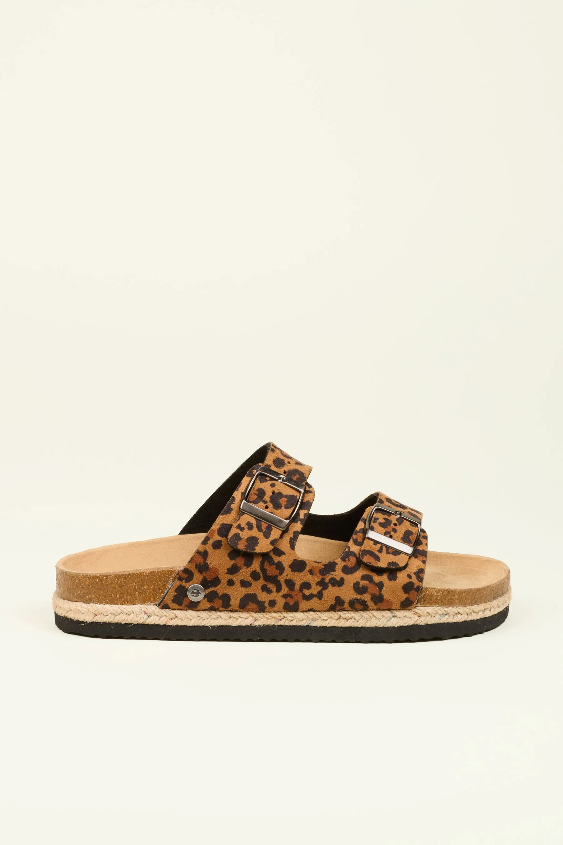 Leopard Flatform Sandal