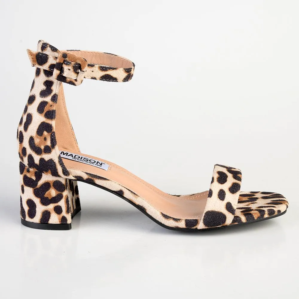 Madison Amira Block Heel Sandal - Leopard