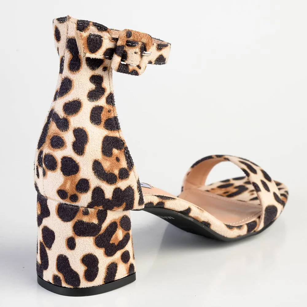 Madison Amira Block Heel Sandal - Leopard