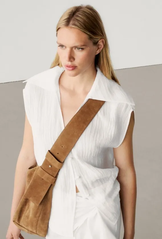 Massimo Dutti  |Casual Style Nylon Linen Sleeveless Plain Elegant Style