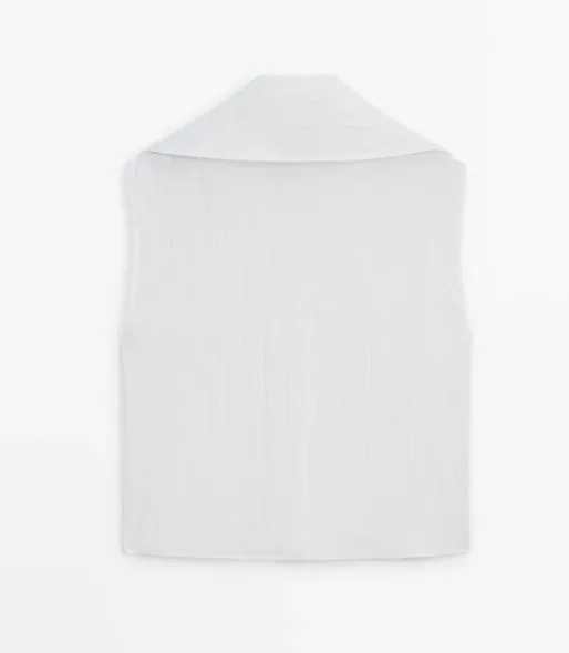 Massimo Dutti  |Casual Style Nylon Linen Sleeveless Plain Elegant Style