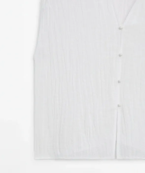 Massimo Dutti  |Casual Style Nylon Linen Sleeveless Plain Elegant Style