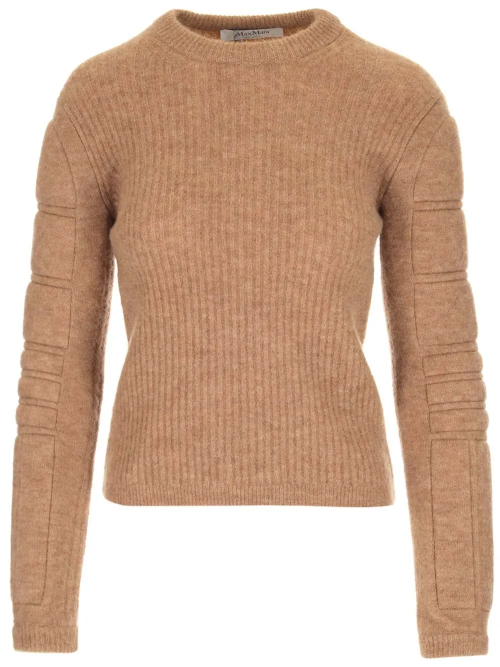 MaxMara  |Crew Neck Casual Style Wool Nylon Rib Blended Fabrics