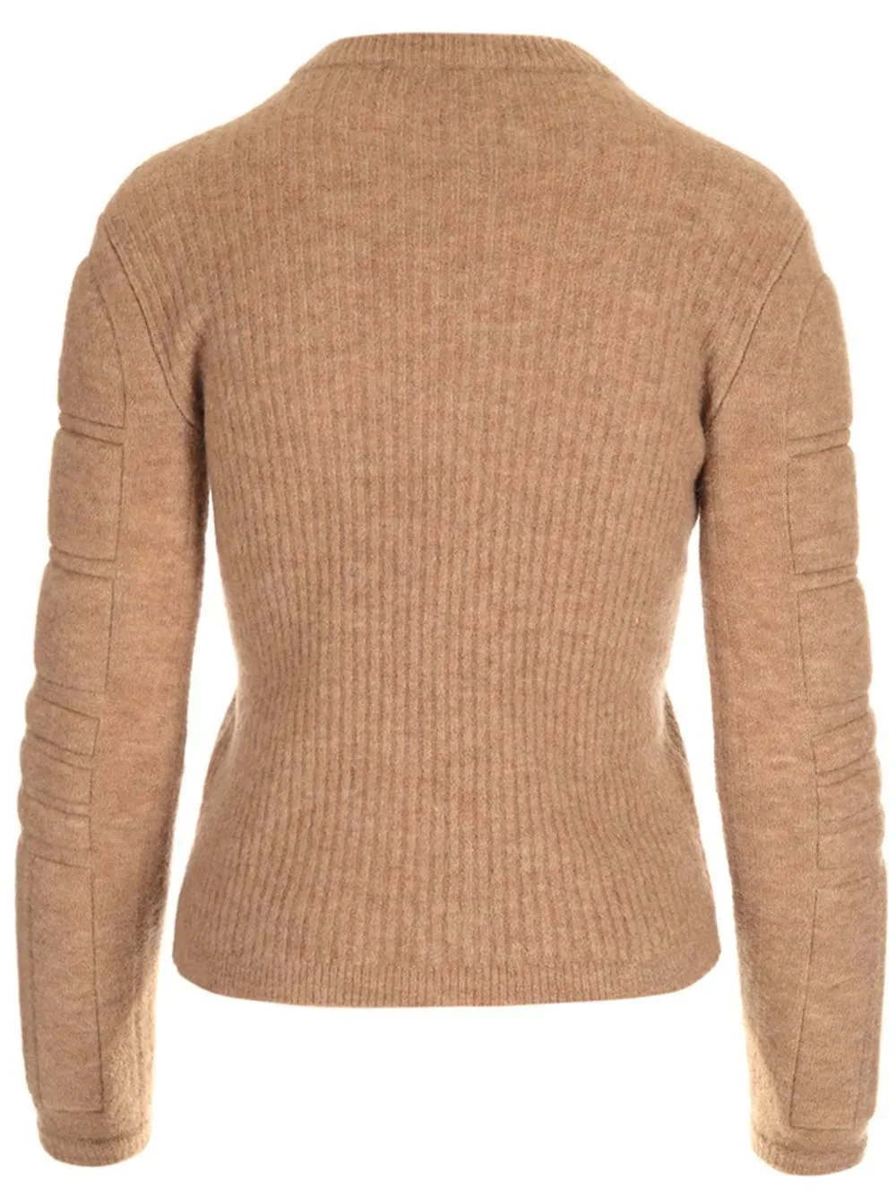 MaxMara  |Crew Neck Casual Style Wool Nylon Rib Blended Fabrics