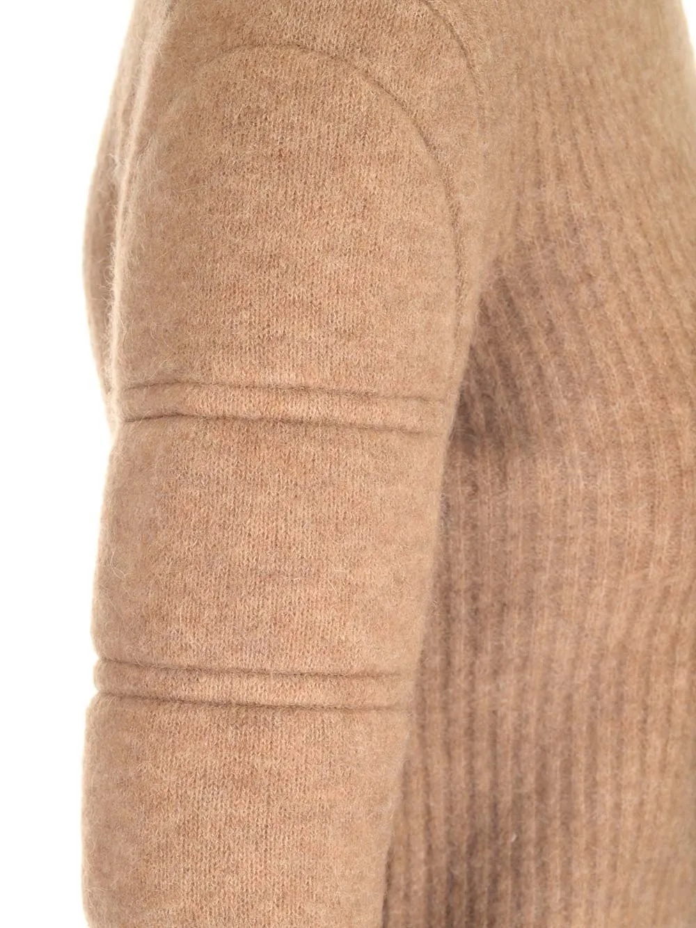 MaxMara  |Crew Neck Casual Style Wool Nylon Rib Blended Fabrics