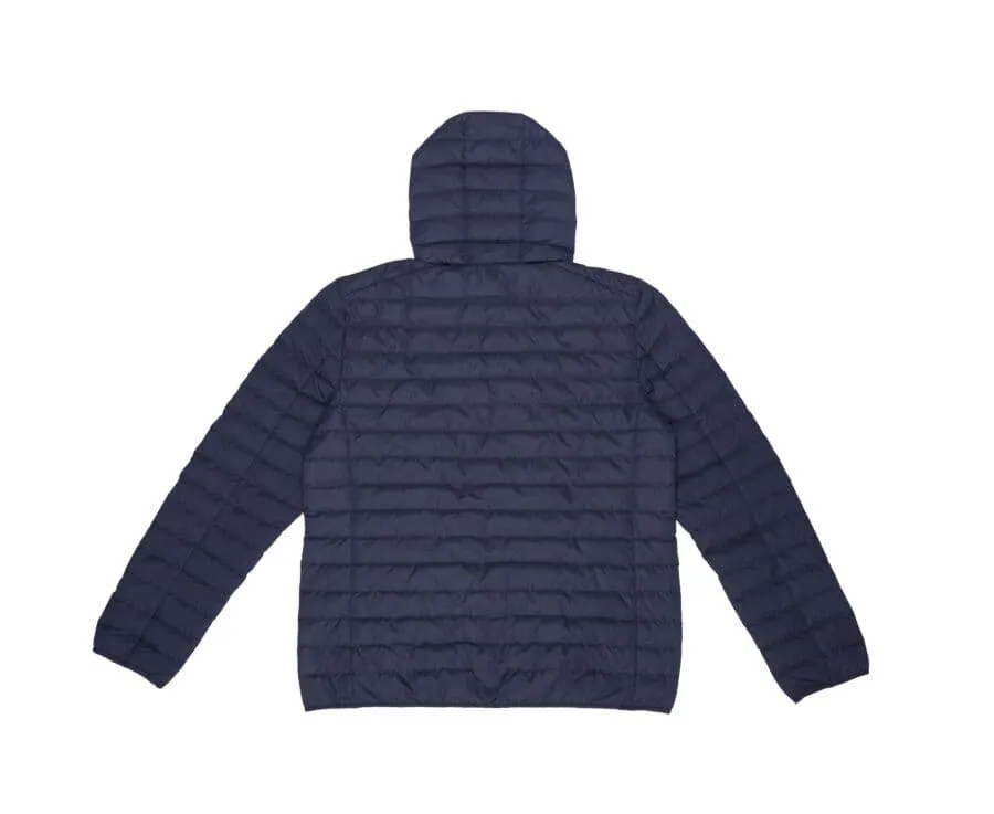 Men's Navy Lightweight Hooded Down Jacket - SIVERT II