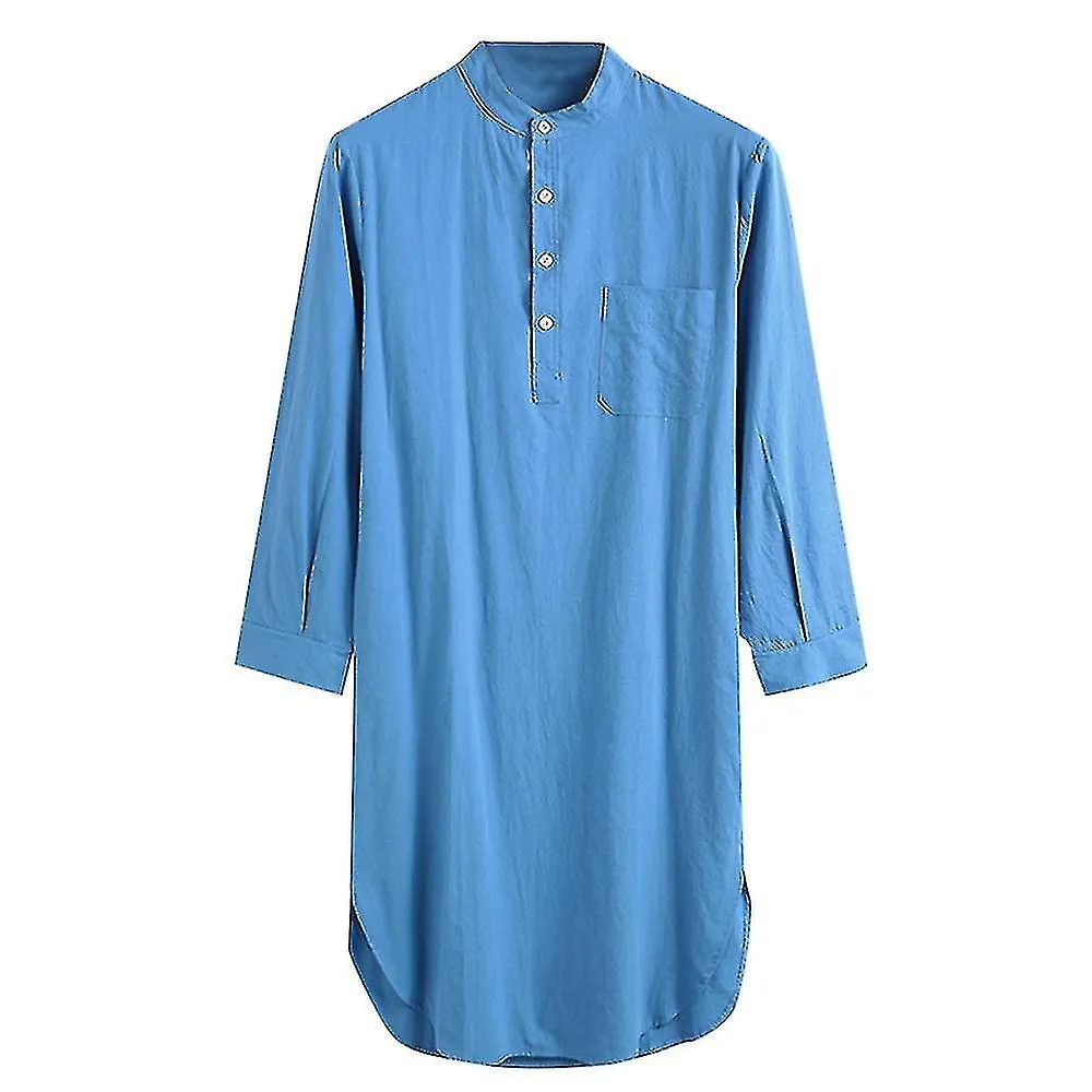 Men's Hooded One Piece Pajamas Soft Cotton Solid Color Pajamas