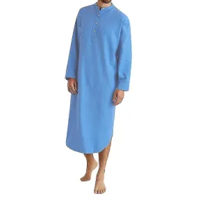 Men's Hooded One Piece Pajamas Soft Cotton Solid Color Pajamas