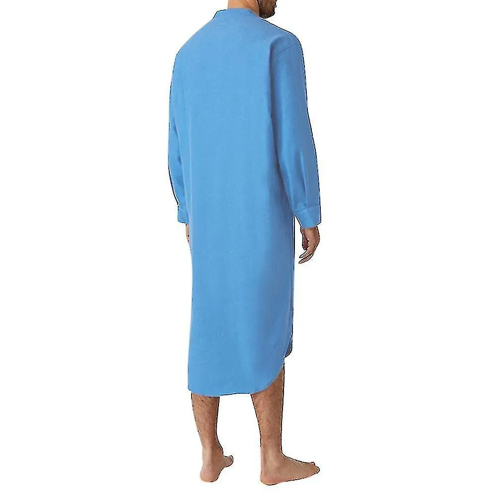 Men's Hooded One Piece Pajamas Soft Cotton Solid Color Pajamas