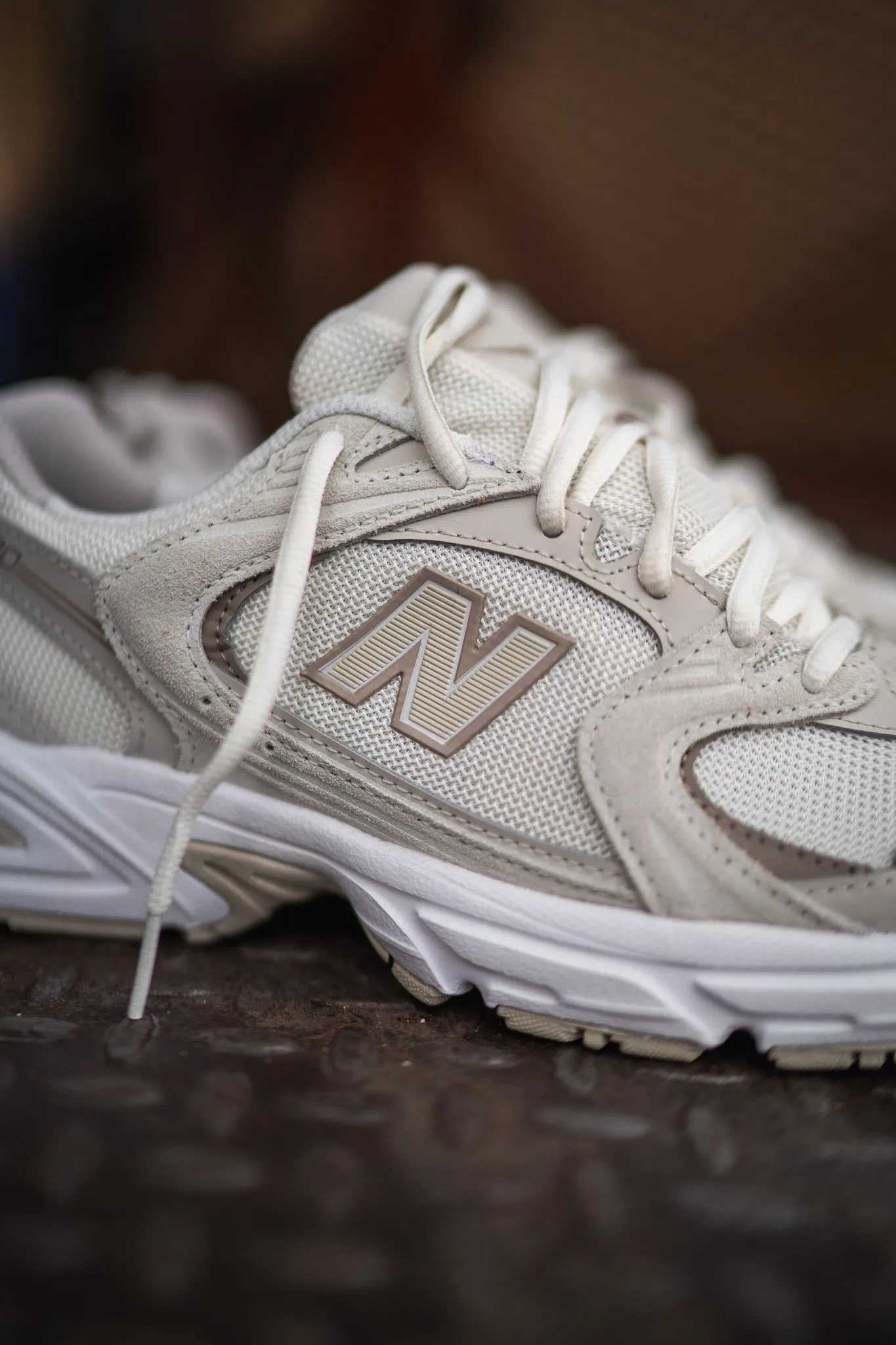 Men's New Balance 530 White Beige MR530OW.