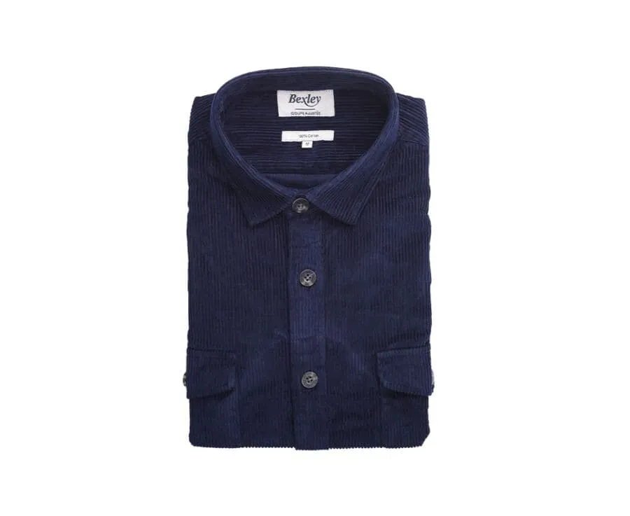 Navy Corduroy over shirt - VICTORIN