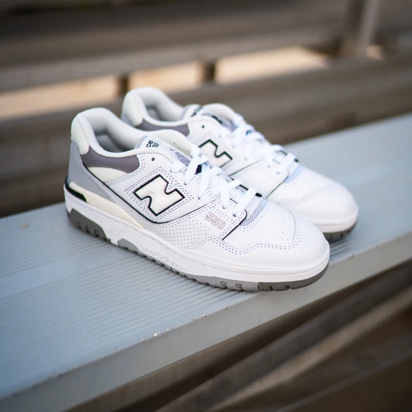 New Balance 550 sneakers for men in White/Grey - BB550PWA