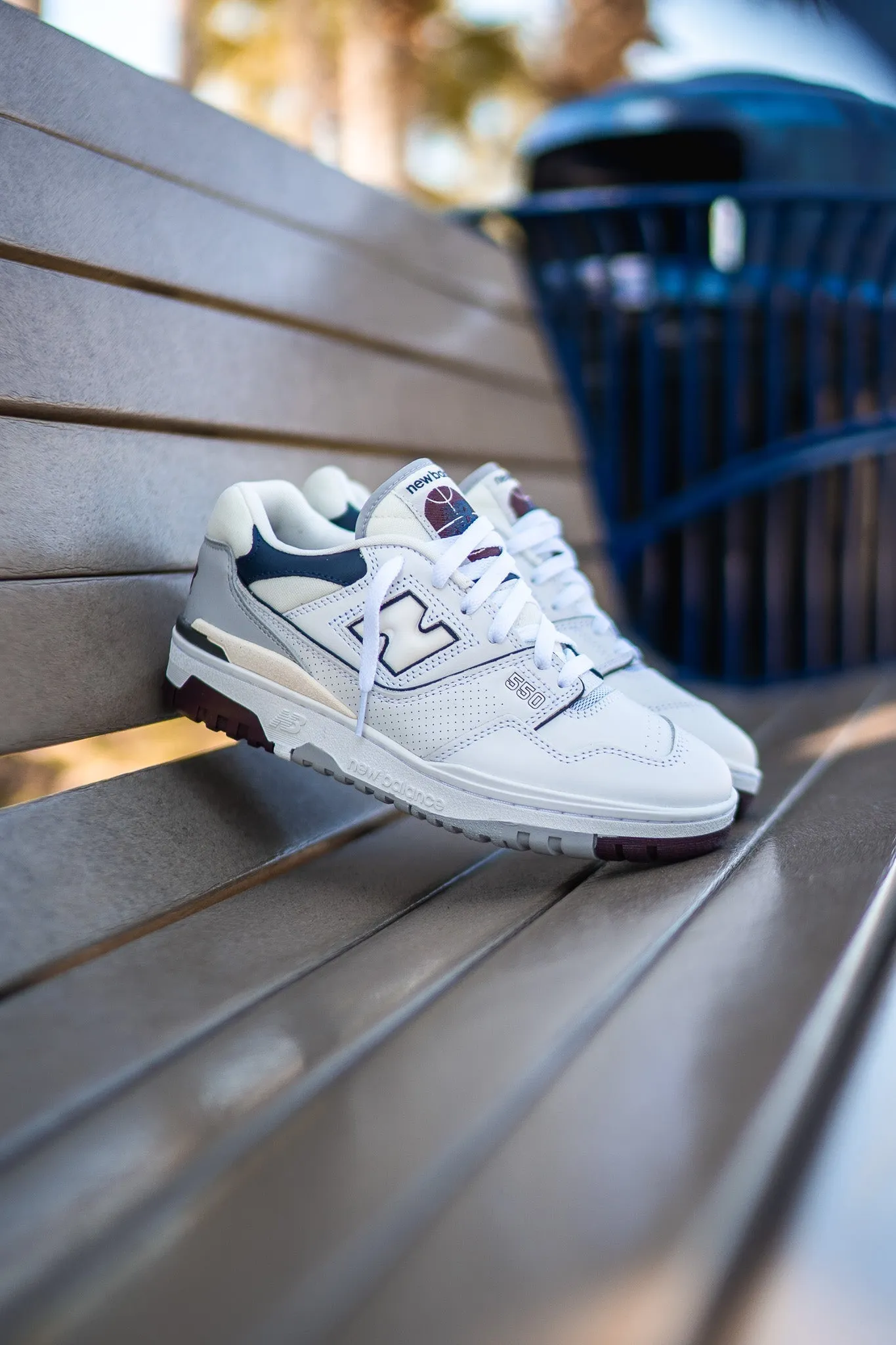 New Balance 550 White Burgundy - BB550PWB - Shop Now