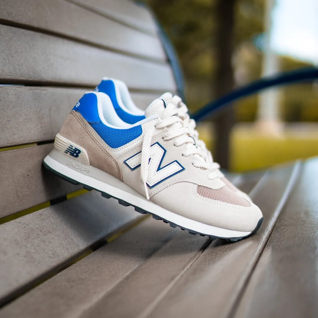 New Balance 574 | White/Blue | U574UY2