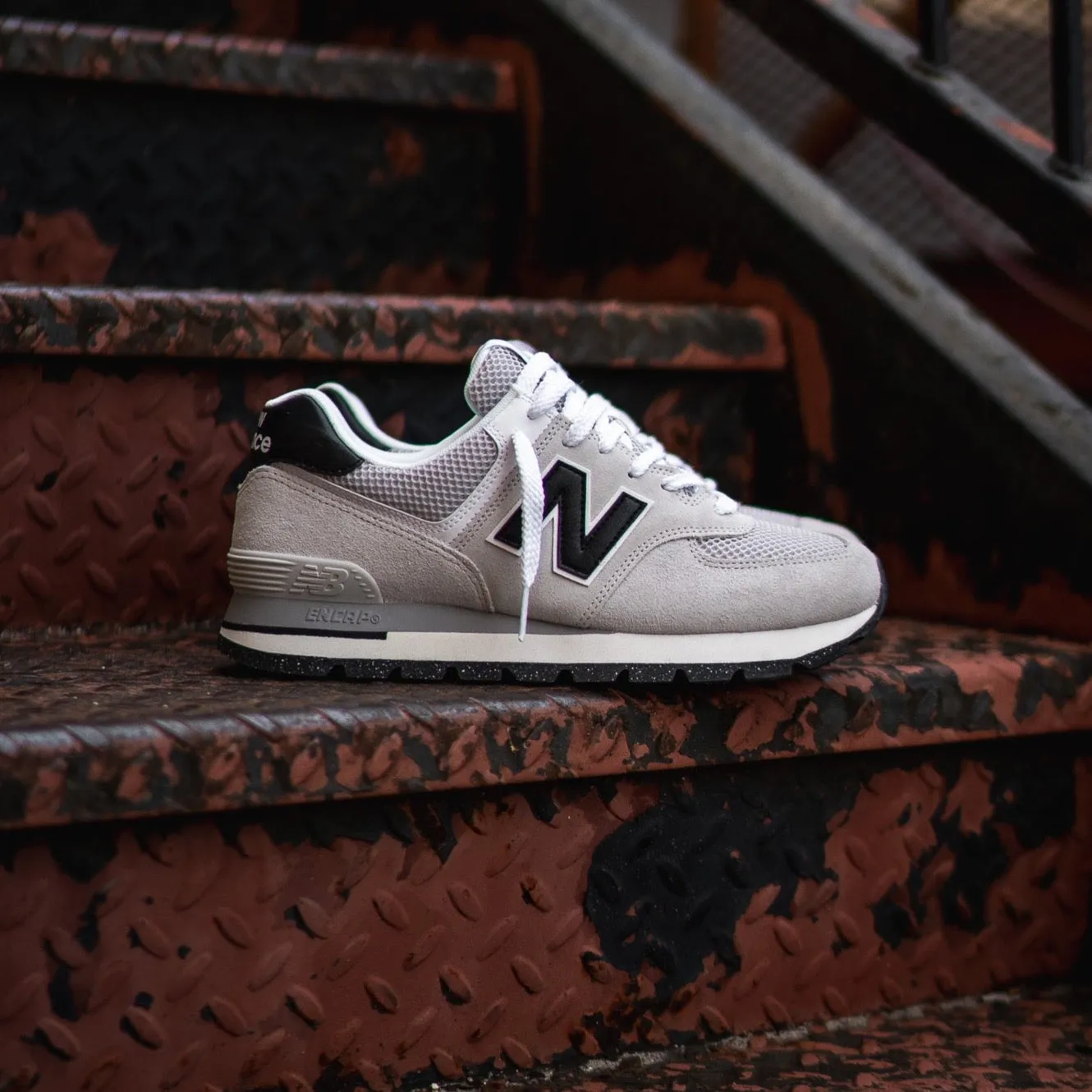 New Balance 574 Men's Shoes - Grey/Black (ML574DMG)