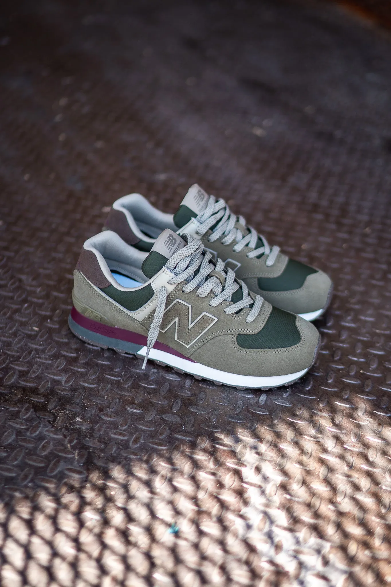 New Balance 574 Olive/Maroon U574UBB