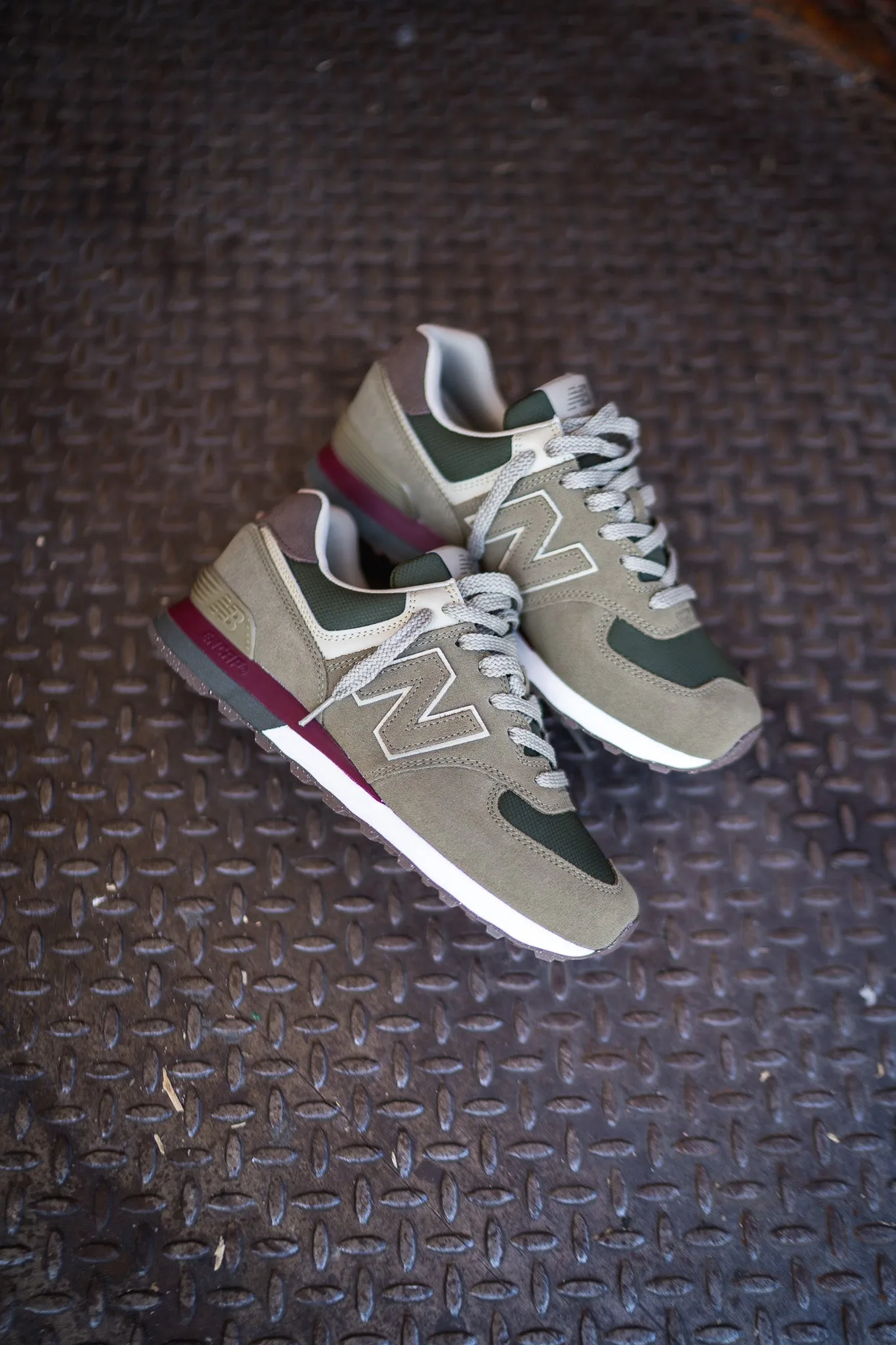 New Balance 574 Olive/Maroon U574UBB