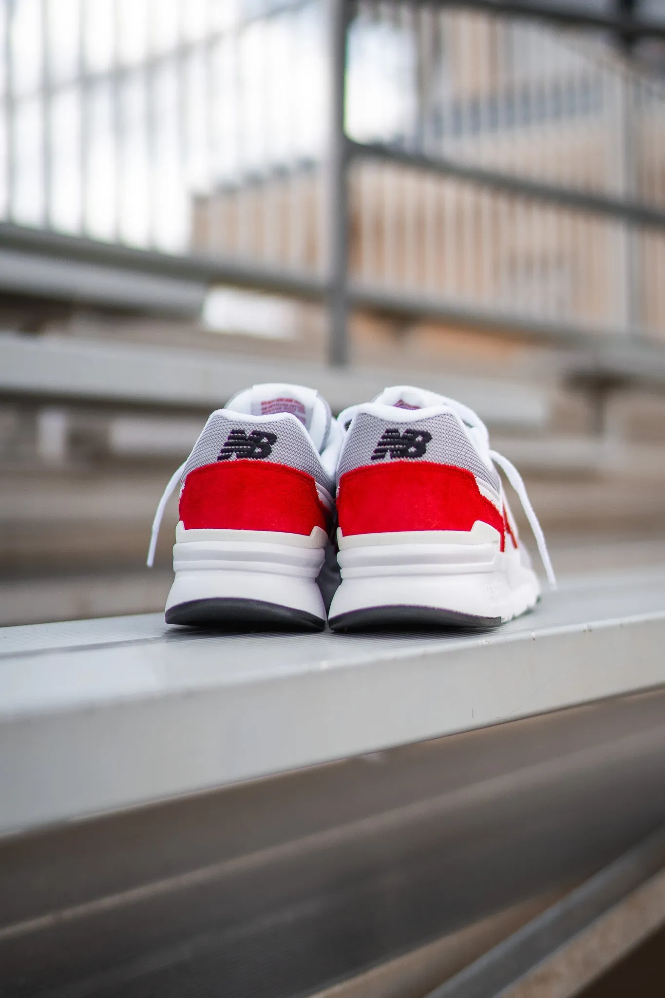 New Balance 997H White/Red Shoes - CM997HOE