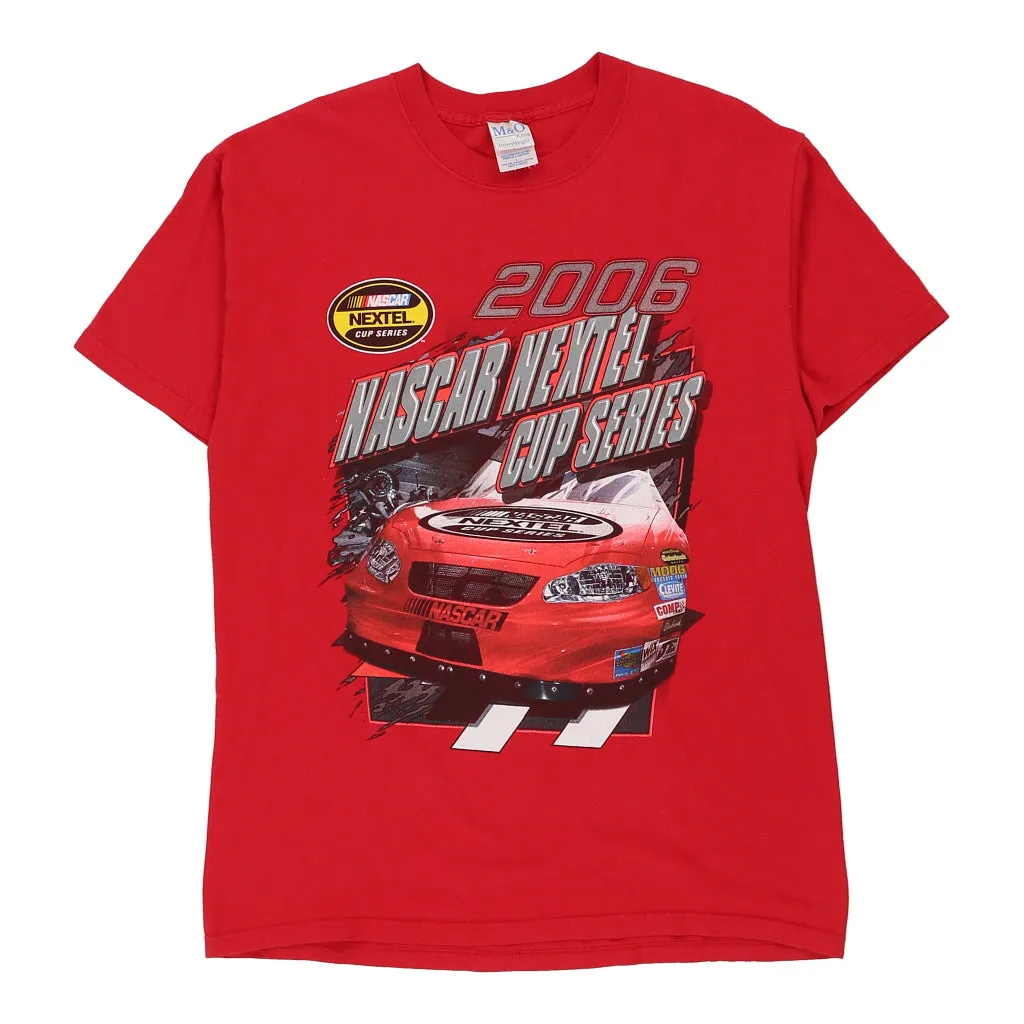 Nextel Cup Series 2006 M&O Knits Nascar T-Shirt - Large Red Cotton