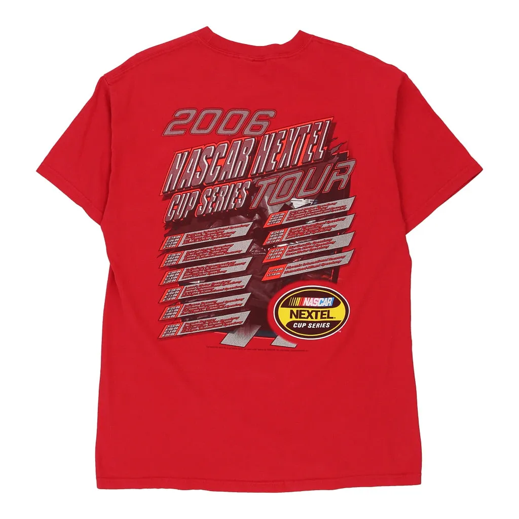 Nextel Cup Series 2006 M&O Knits Nascar T-Shirt - Large Red Cotton