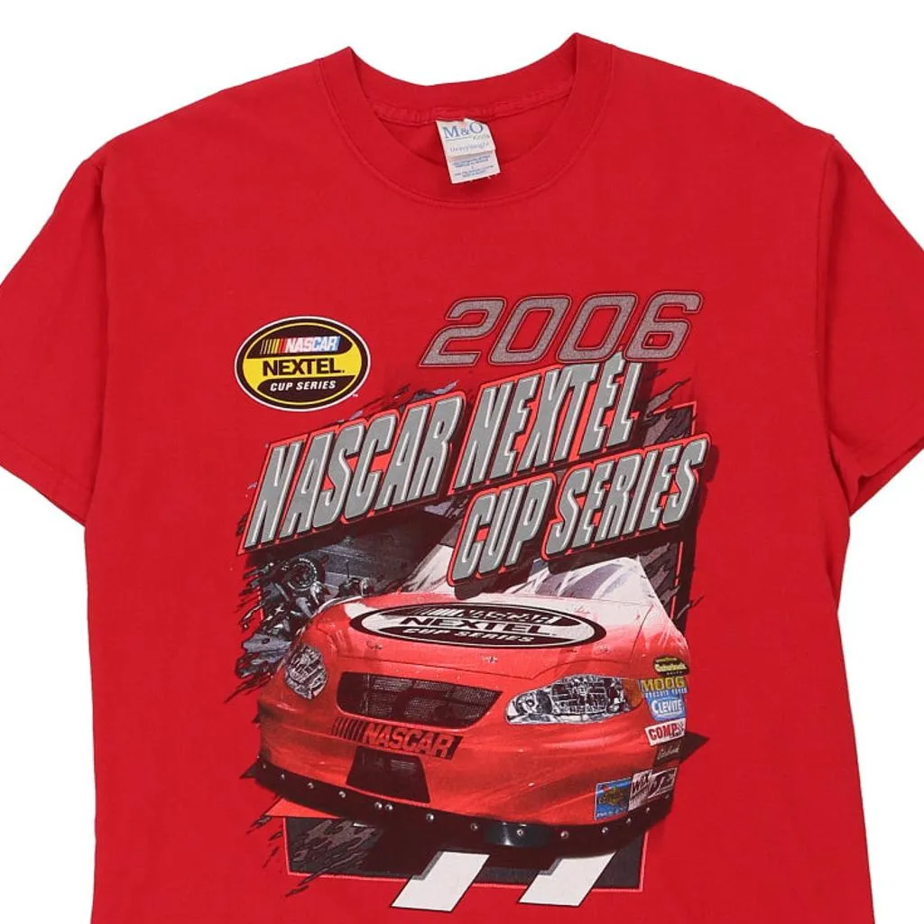 Nextel Cup Series 2006 M&O Knits Nascar T-Shirt - Large Red Cotton