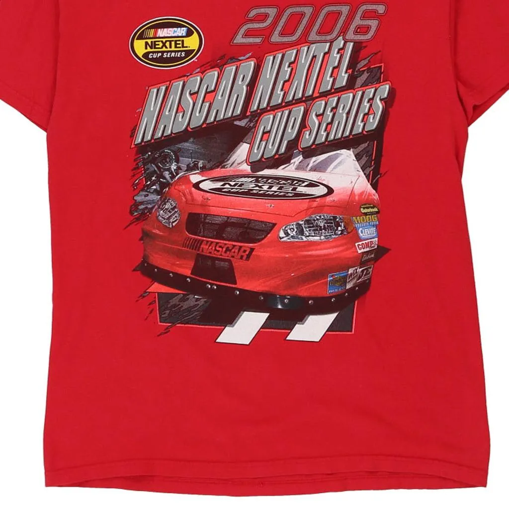 Nextel Cup Series 2006 M&O Knits Nascar T-Shirt - Large Red Cotton