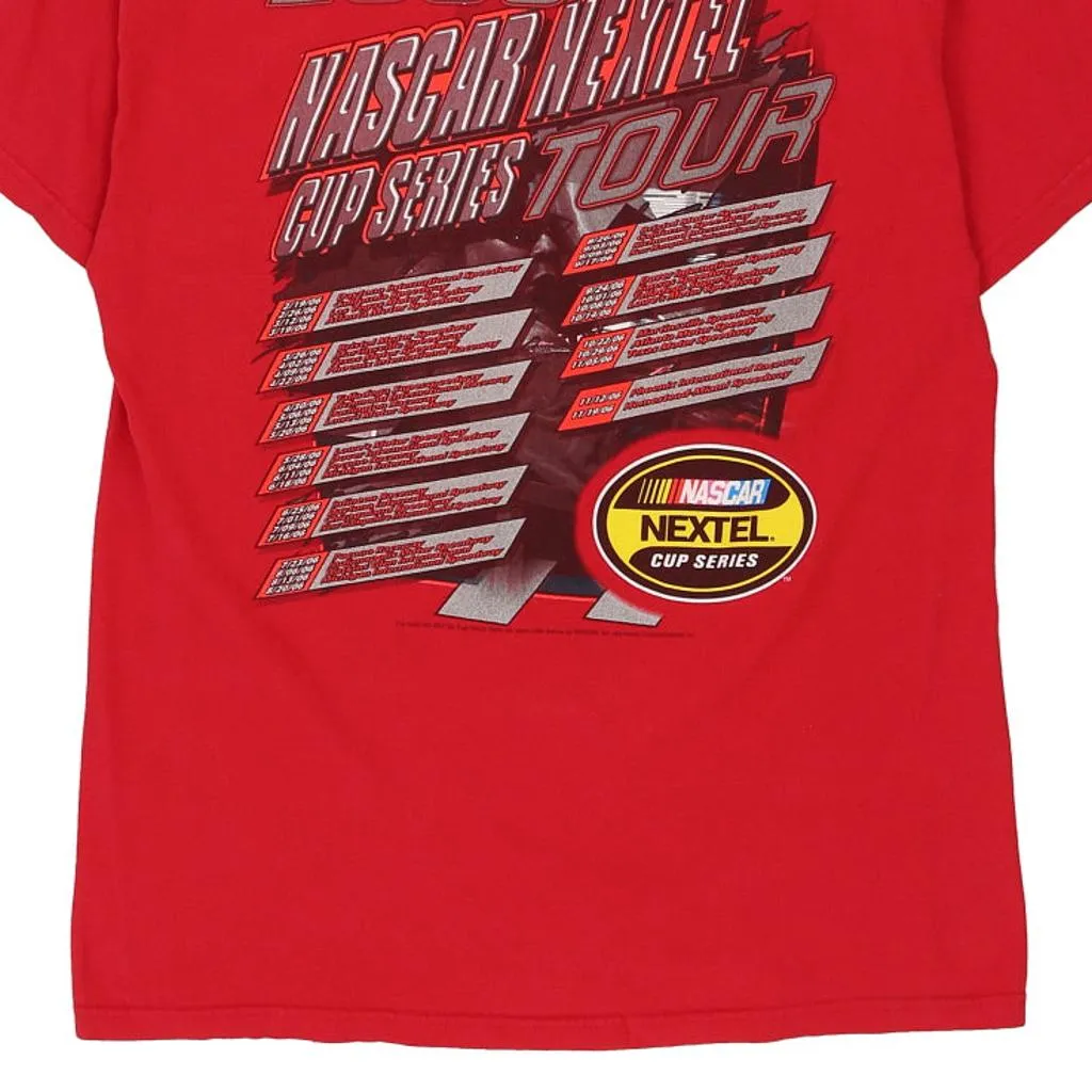 Nextel Cup Series 2006 M&O Knits Nascar T-Shirt - Large Red Cotton