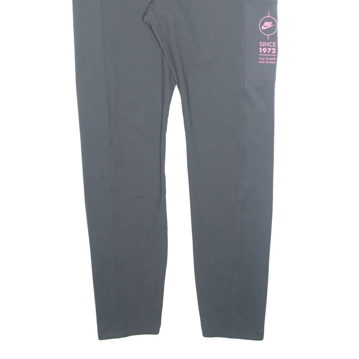 NIKE Womens Leggings Grey Tapered L W30 L26