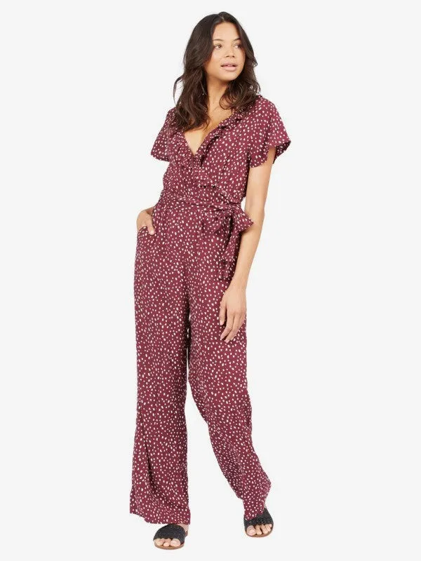 Off To Paradise Flutter Sleeve Jumpsuit