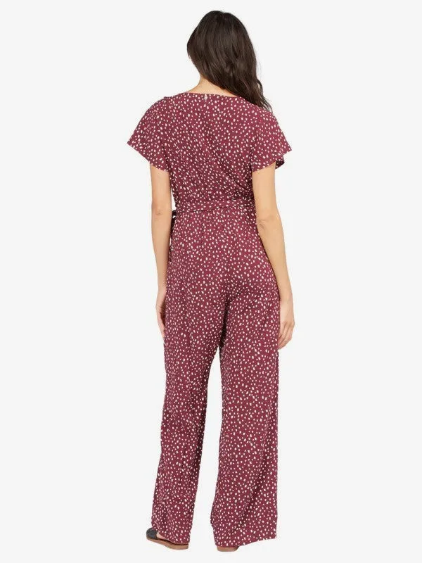 Off To Paradise Flutter Sleeve Jumpsuit