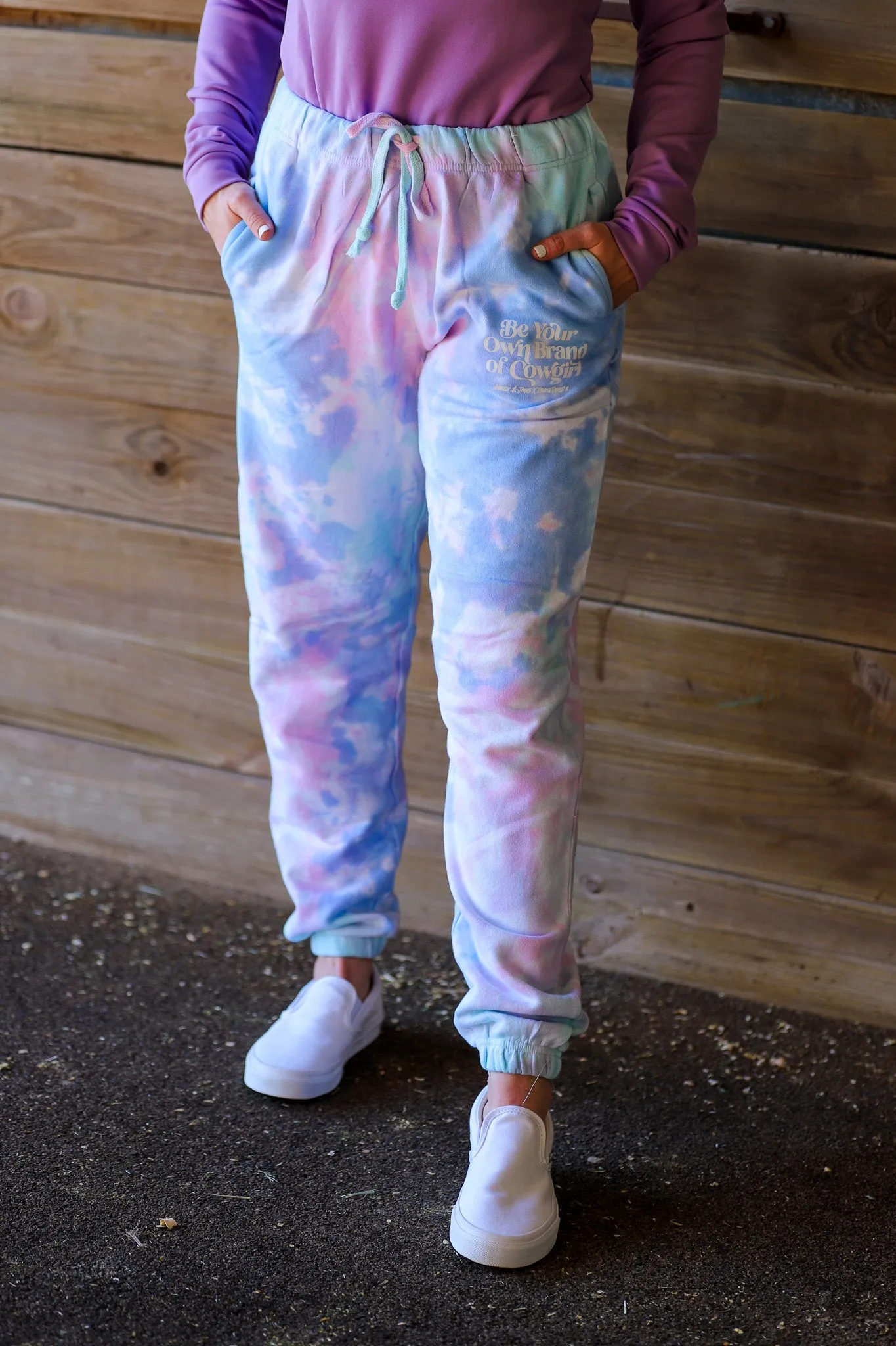 Own Your Style with Customizable Tie Dye Joggers for Cowgirls