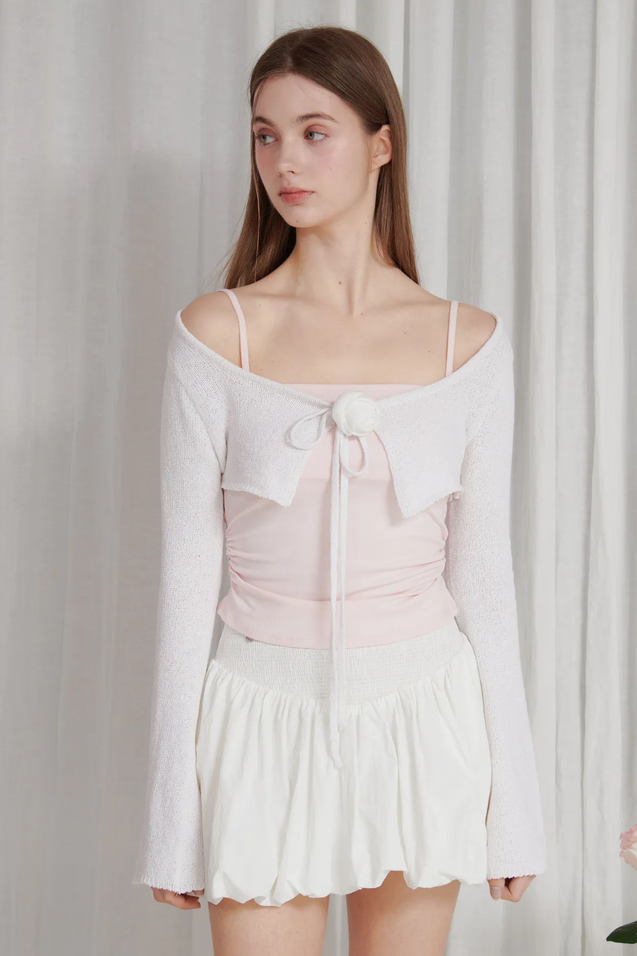 PAIN OR PLEASURE  |★PAIN OR PLEASURE★ ROSE CORSAGE SLEEVELESS - pink