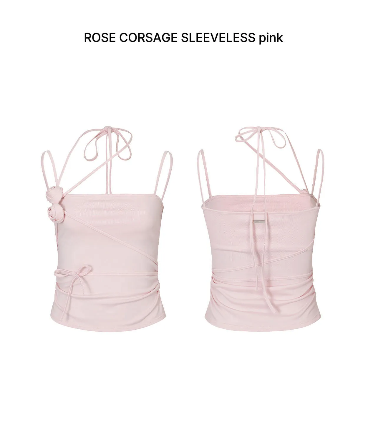 PAIN OR PLEASURE  |★PAIN OR PLEASURE★ ROSE CORSAGE SLEEVELESS - pink