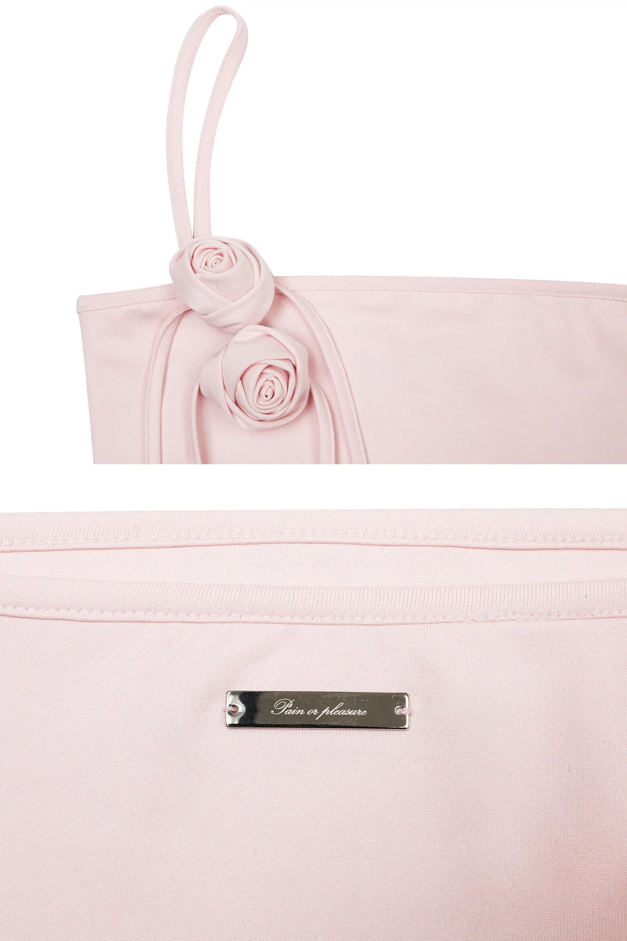 PAIN OR PLEASURE  |★PAIN OR PLEASURE★ ROSE CORSAGE SLEEVELESS - pink