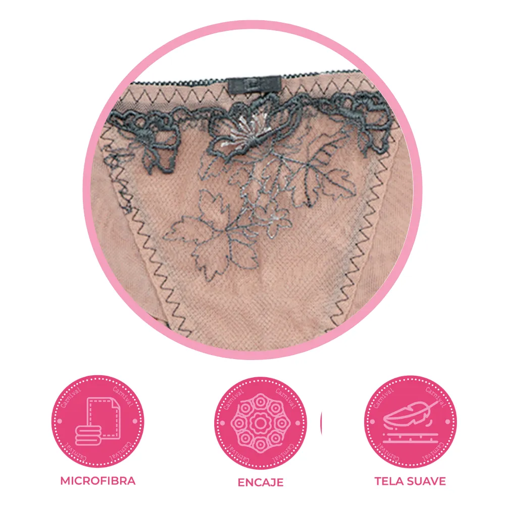 Panty coordinable de corte brasileo  74409 Lady Carnival