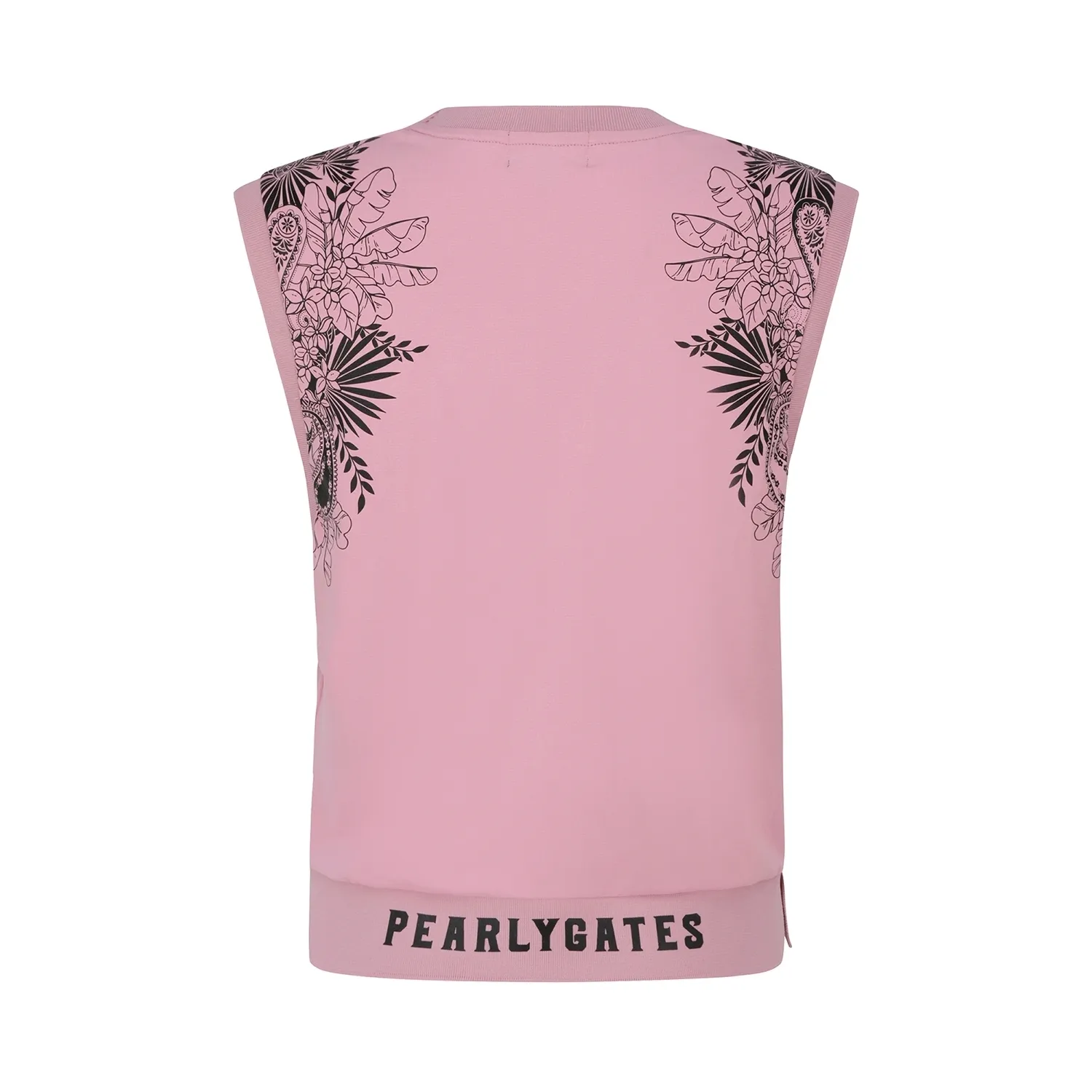 PEARLY GATES  |Flower Patterns Casual Style Blended Fabrics Sleeveless Logo