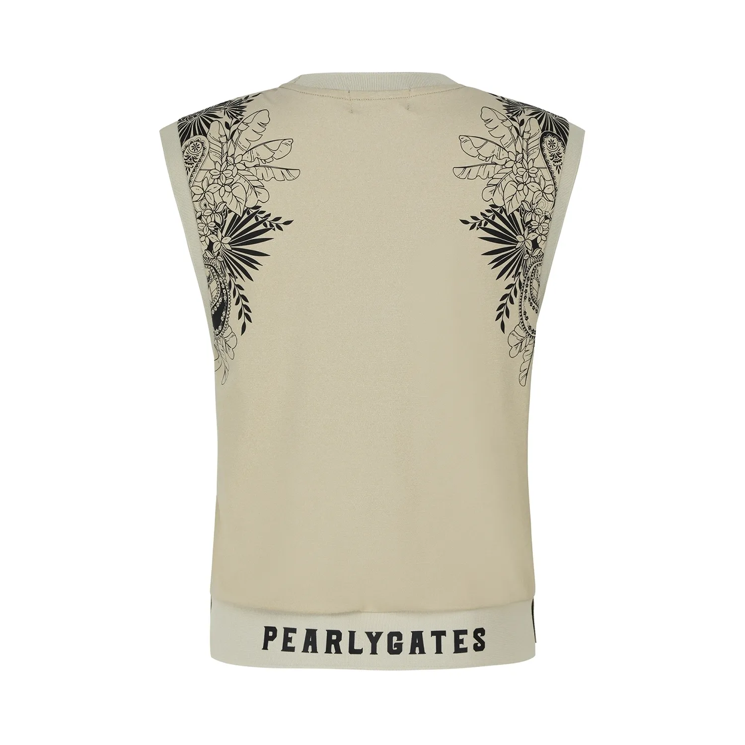 PEARLY GATES  |Flower Patterns Casual Style Blended Fabrics Sleeveless Logo