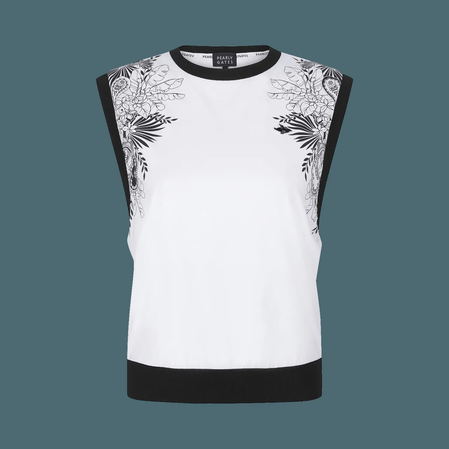 PEARLY GATES  |Flower Patterns Casual Style Blended Fabrics Sleeveless Logo