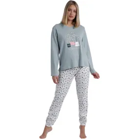 Pijama loungewear pantalón top manga larga Time A Grow