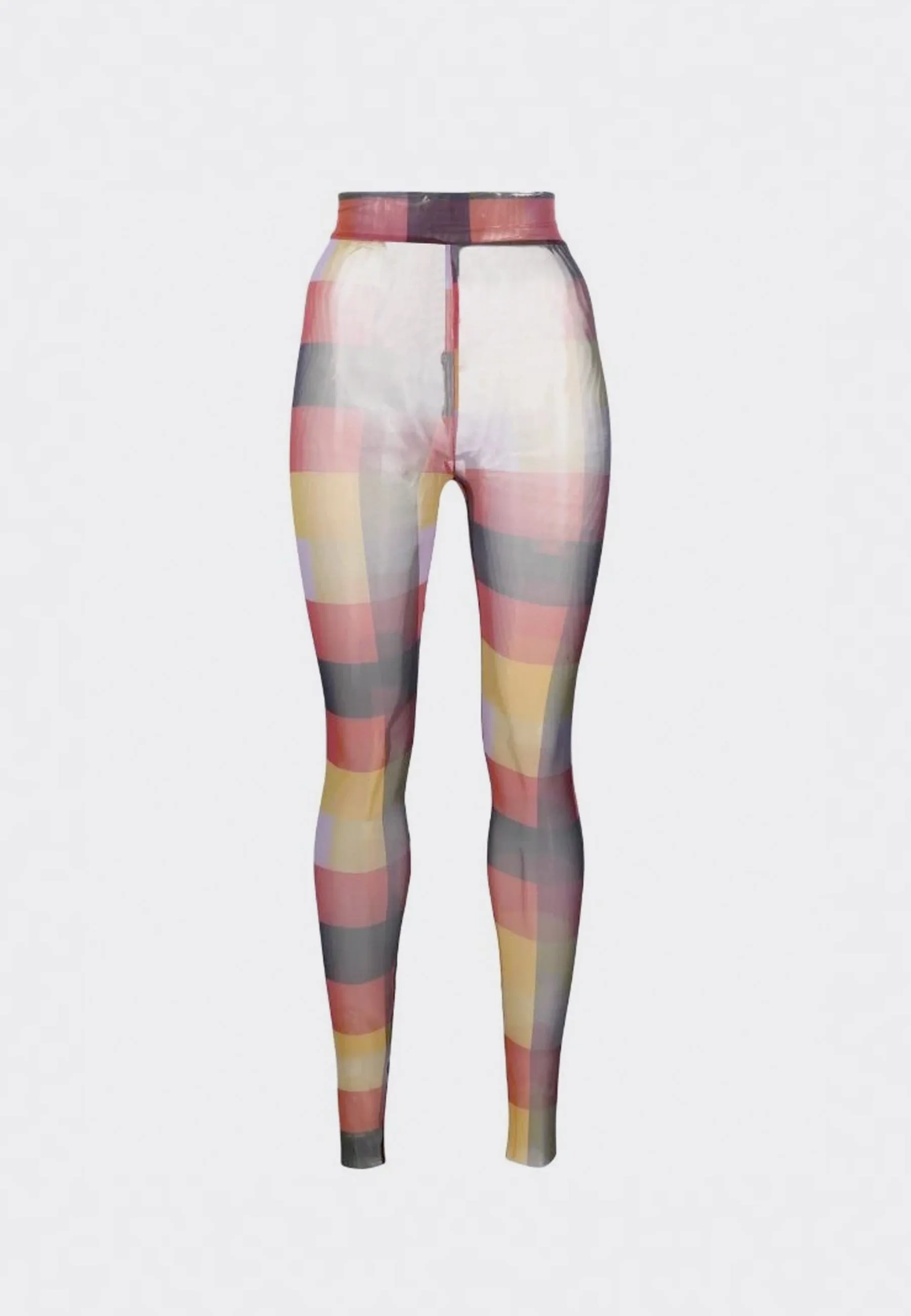 Pollen Mesh Leggings - cubes print