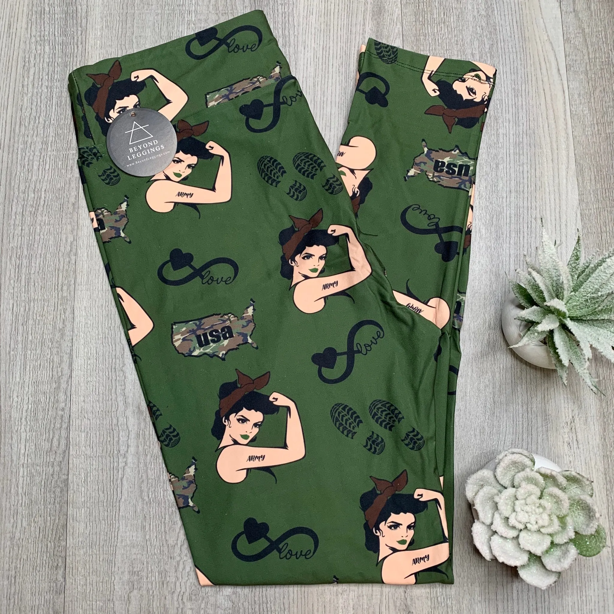 Rosie Army Soft Leggings