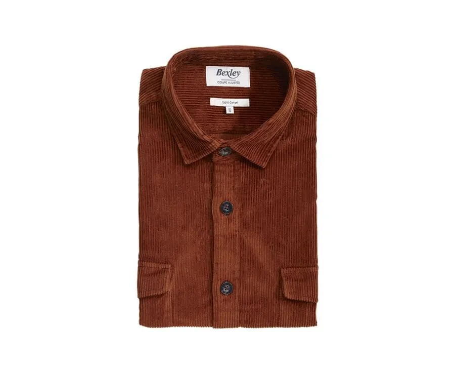 Rust Corduroy over shirt - VICTORIN