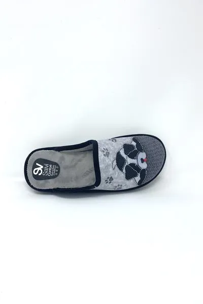 Salvi Grey Puppy Slippers