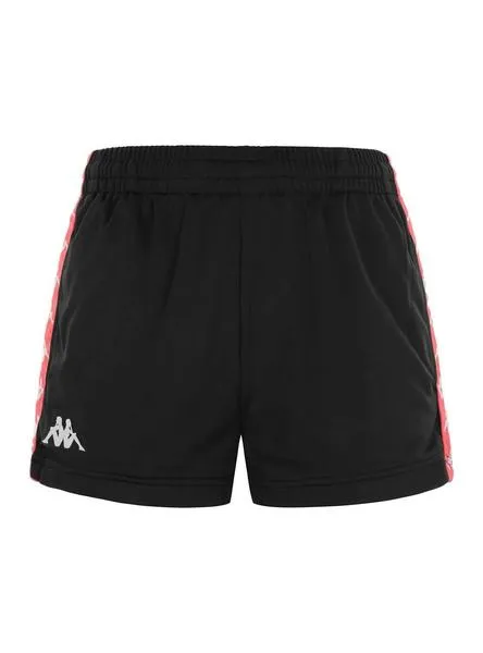 short kappa tread negro para mujer