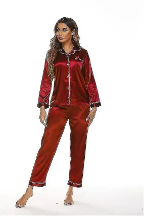 Silk Ladies Homewear Pajamas Set