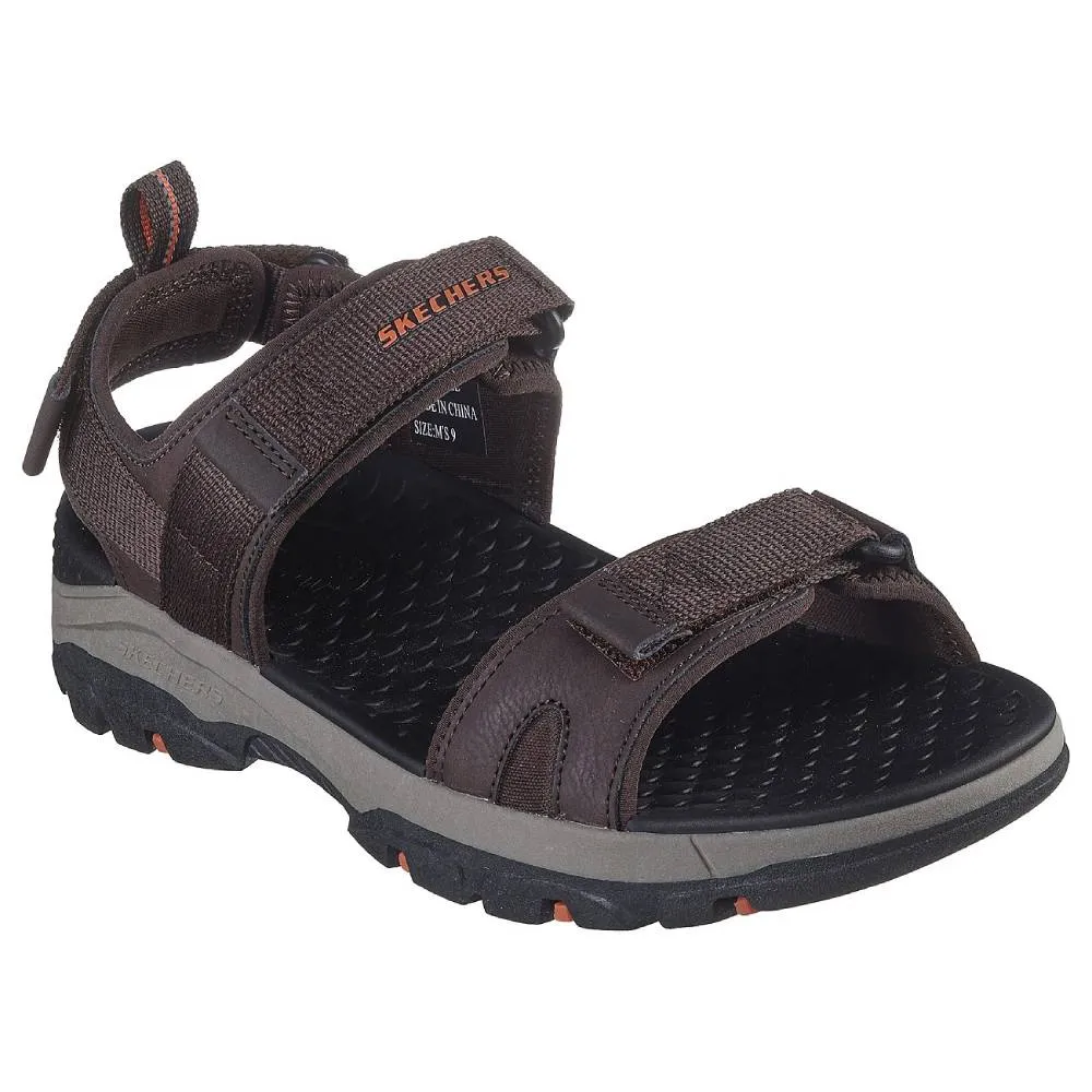 SKECHERS Men's Tresmen-Ryer Sandal (Chocolate)