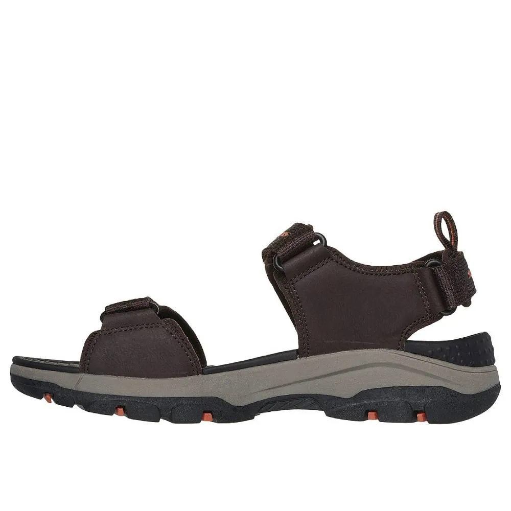 SKECHERS Men's Tresmen-Ryer Sandal (Chocolate)