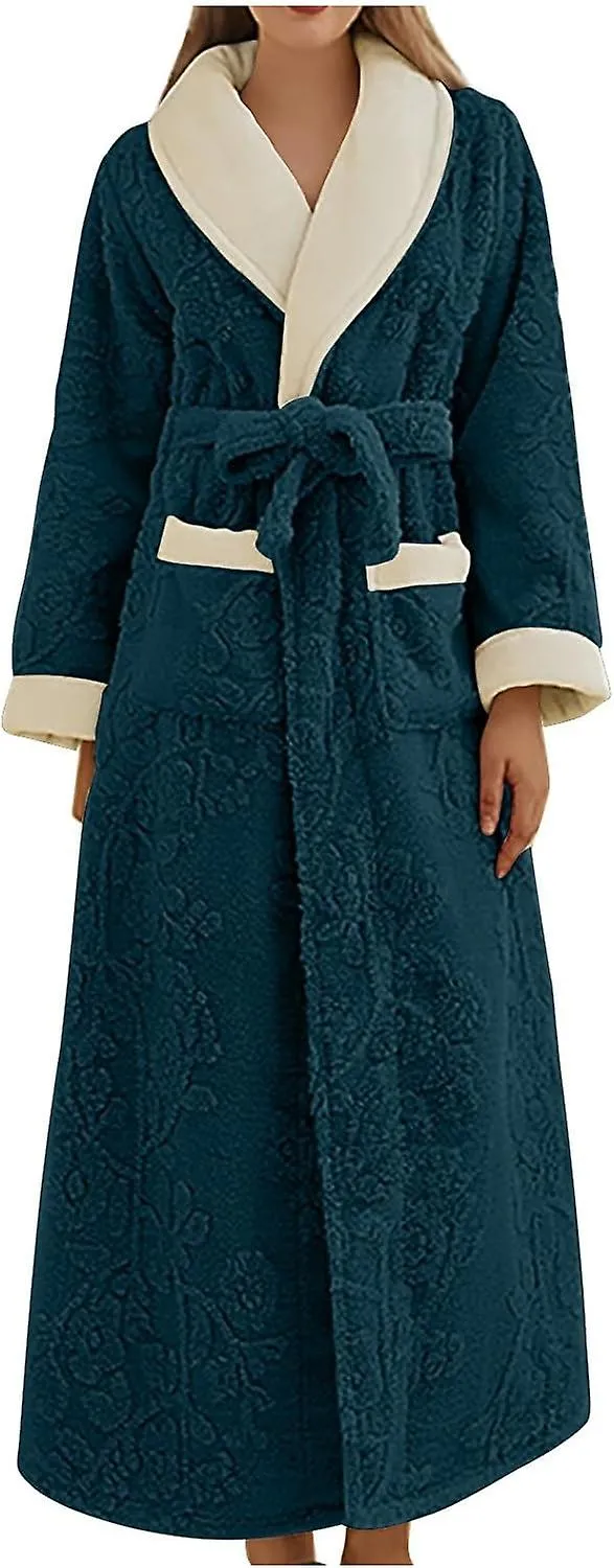 Super Soft Bath Robe Plush Fleece Loungewear For All Seasons